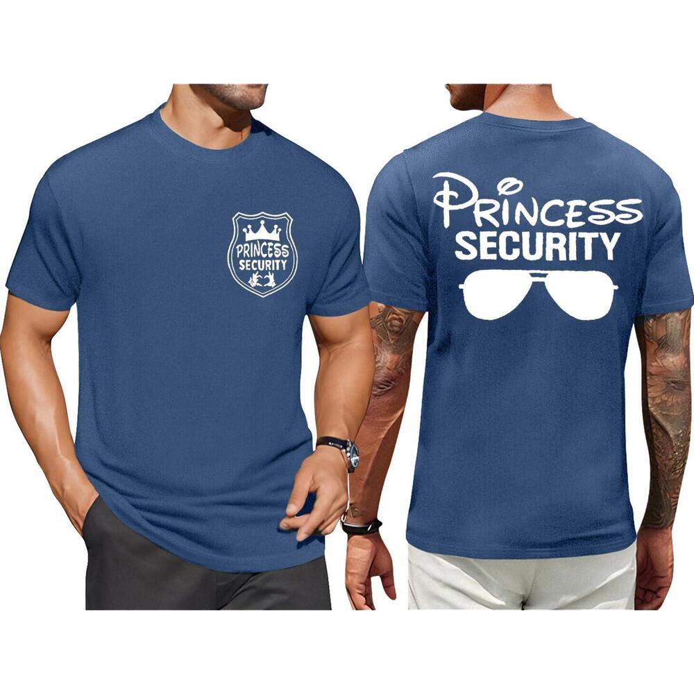 Fryaid Princess Security Team Shirt Men Magical T-Shirt Magic 2 Sided